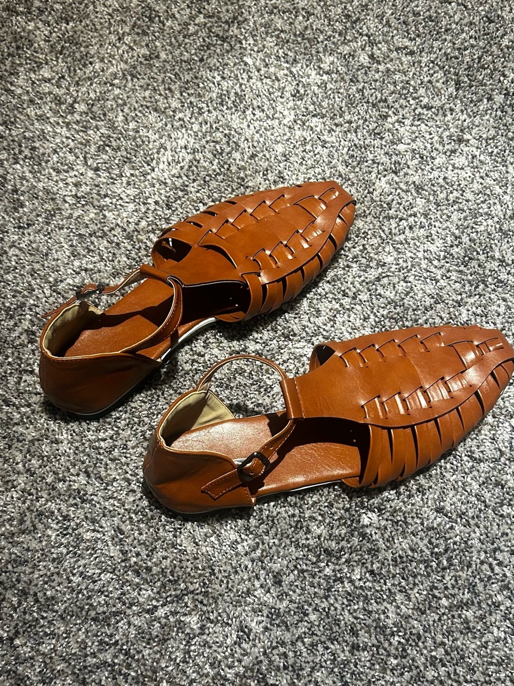 Woven Leather Flat Huaraches